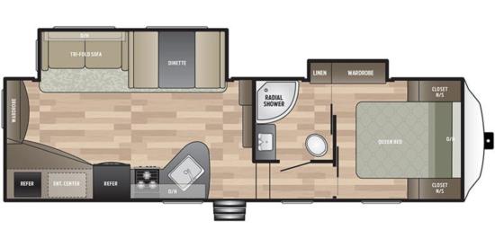 Floor Plan for Springdale Fifth Wheel