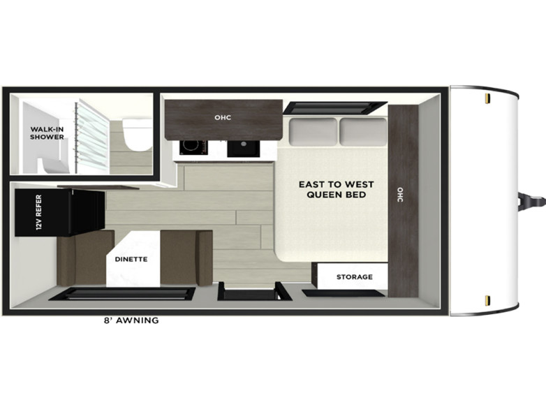 Floor Plan for Salem FSX Ultra Lite Travel Trailer